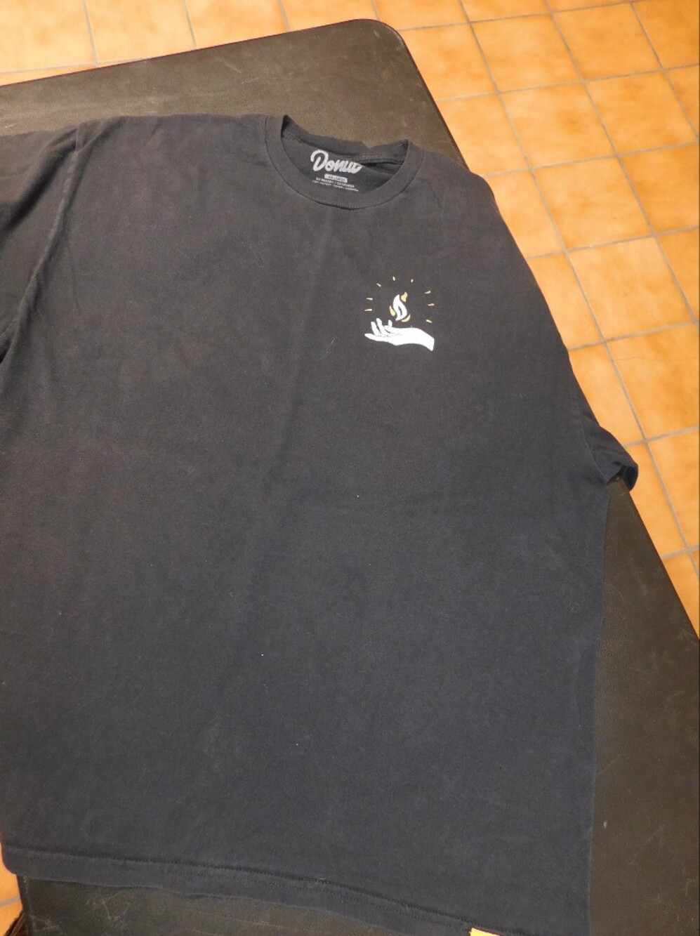 Men's Black Graphic Crewneck Tee